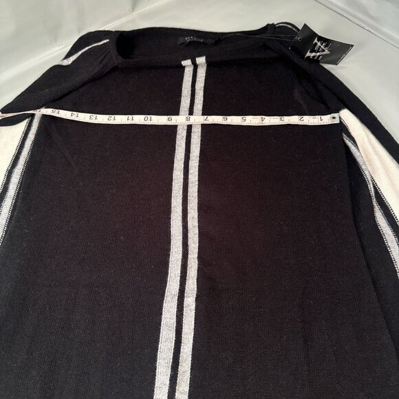 Vertigo Claudia Cape Knit Sweater Dress Womens Pullover Lambswool Mini Stripe - Picture 15 of 16